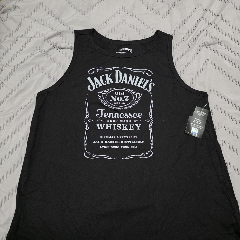 Jack Daniels Black and White Women's Tank Top